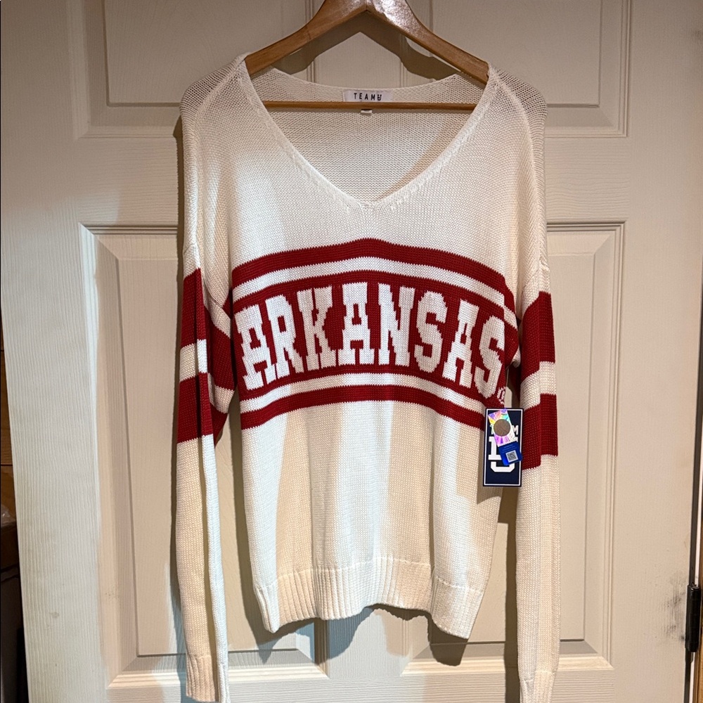 Women's V-Neck Sweater - ARKANSAS